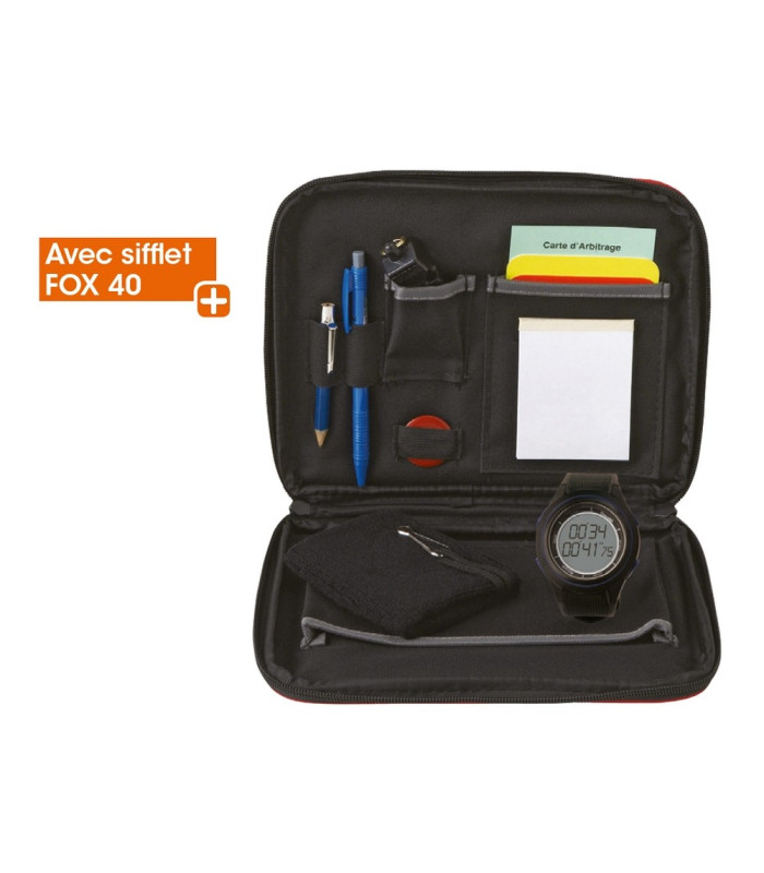 MALLETTE ARBITRE FOOTBALL AVEC ACCESSOIRES ET MONTRE