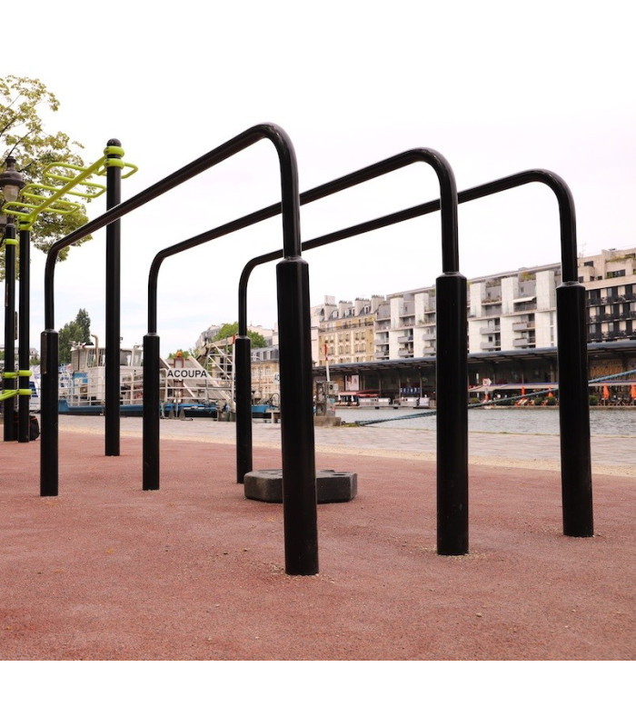 TRIPLES BARRES PARRALELES DIPS FIXES exte