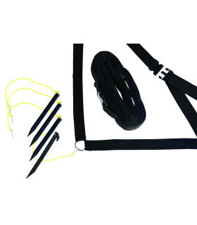 Kit délimitation Beach Volley - Sangle PVC et piquet d'ancrage