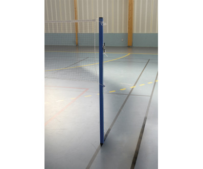  PAIRE DE POTEAUX BADMINTON SCOLAIRES A SCELLER 