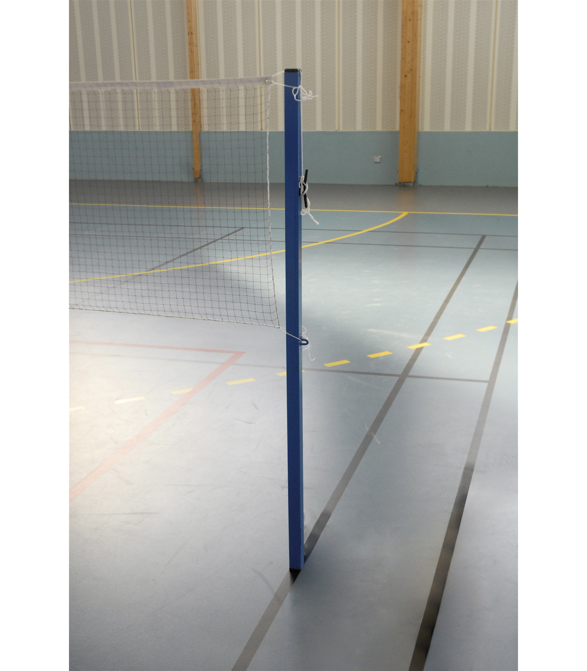  PAIRE DE POTEAUX BADMINTON SCOLAIRES A SCELLER 