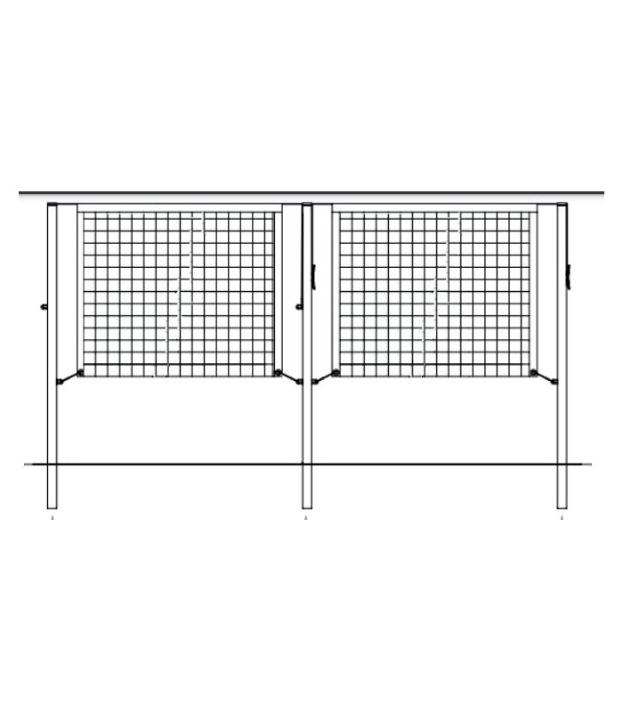 SCHEMA POTEAU BADMINTON CENTRAL SCOLAIRE A SCELLER 