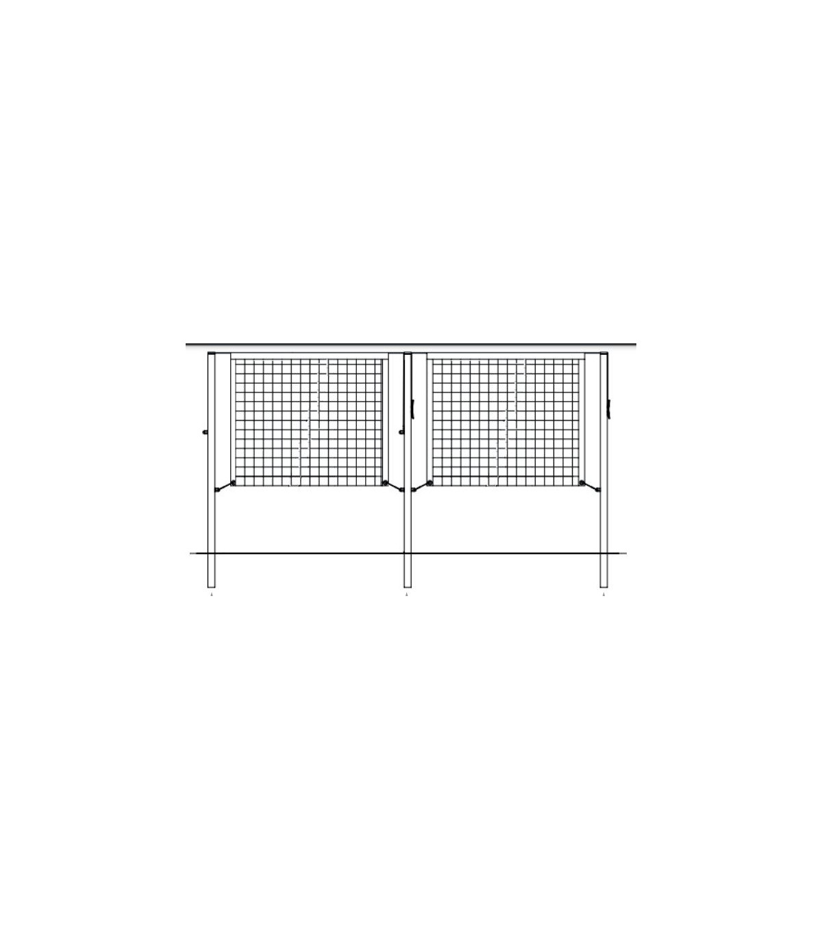 SCHEMA POTEAU BADMINTON CENTRAL SCOLAIRE A SCELLER 
