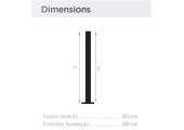 DIMENSIONS FOURREAUX POUR POTEAUX BADMINTON A SCELLER 