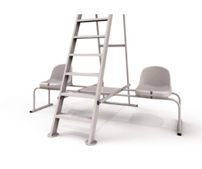 PAIRE DE CHAISES LATERALES TENNIS ALUMINIUM