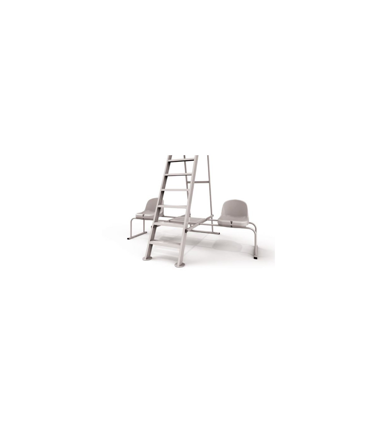 PAIRE DE CHAISES LATERALES TENNIS ALUMINIUM