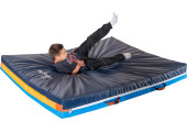 MATELAS DE CHUTE MONOBLOC  300 x 200 x 20 CM BLEU