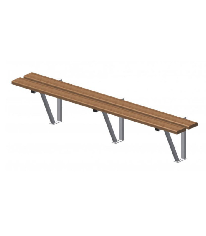 BANC MURAL SIMPLE VESTIARES ASSISE SAPIN