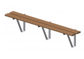 BANC MURAL SIMPLE VESTIARES ASSISE SAPIN