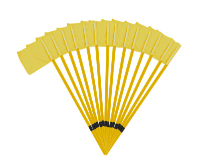 LOT 14 POTEAUX DE TOUCHE RUGBY ARTICULÉS JAUNES