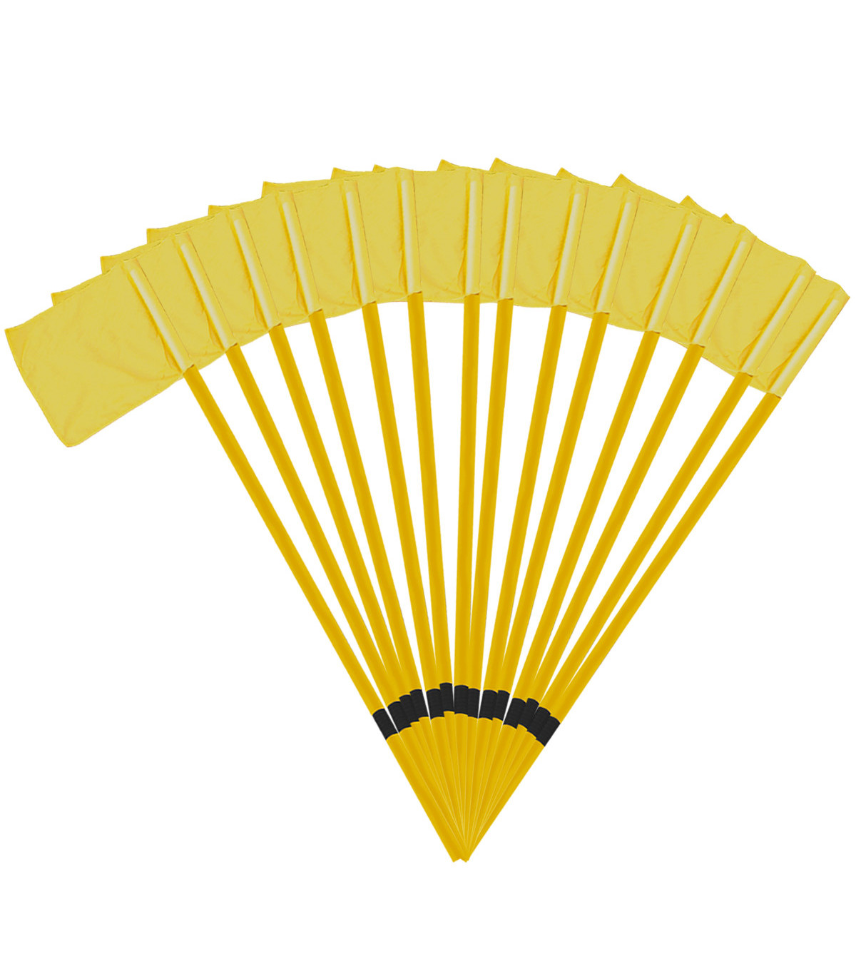 LOT 14 POTEAUX DE TOUCHE RUGBY ARTICULÉS JAUNES