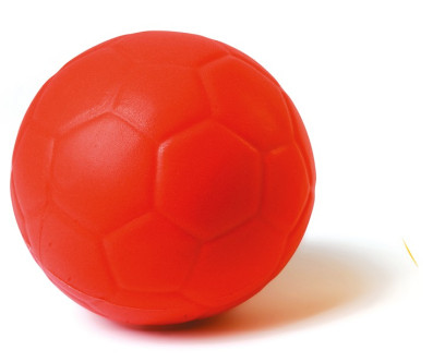 BALLON FOOTBALL MOUSSE ROUGE
