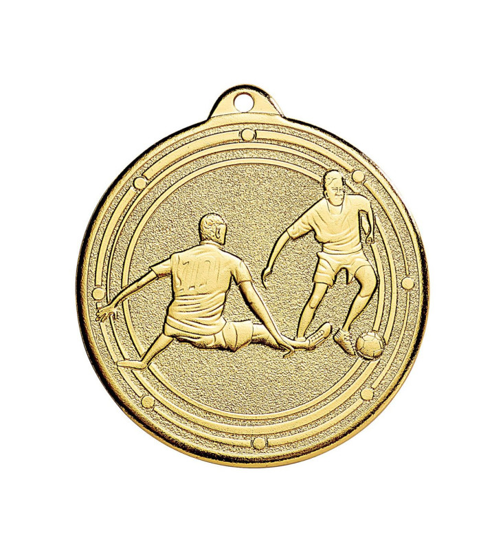 MÉDAILLE FOOT OR FRAPPÉE 50 MM
