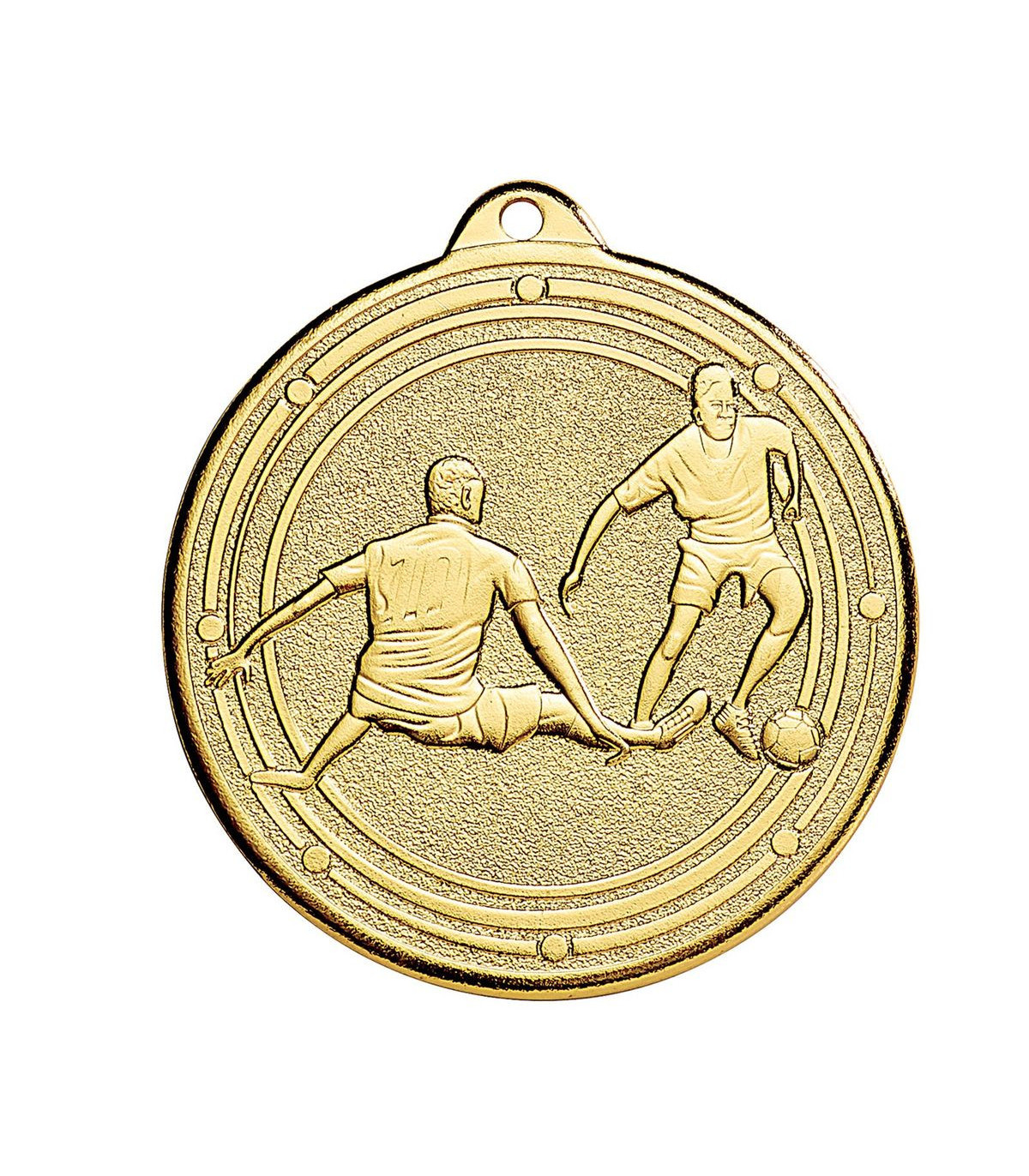 MÉDAILLE FOOT OR FRAPPÉE 50 MM