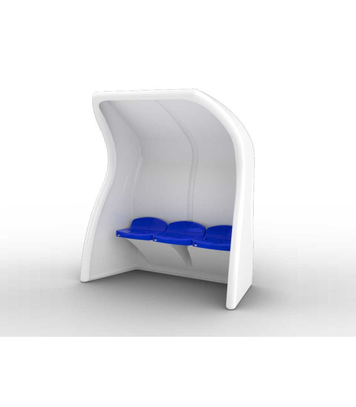 ABRI DE TOUCHE MONOBLOC COMPOSITE 3 PLACES HAUTEUR 1,6 M