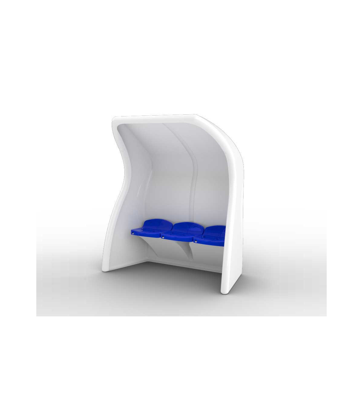 ABRI DE TOUCHE MONOBLOC COMPOSITE 3 PLACES HAUTEUR 1,6 M