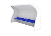 ABRI DE TOUCHE MONOBLOC COMPOSITE 7 PLACES HAUTEUR 1,6 M