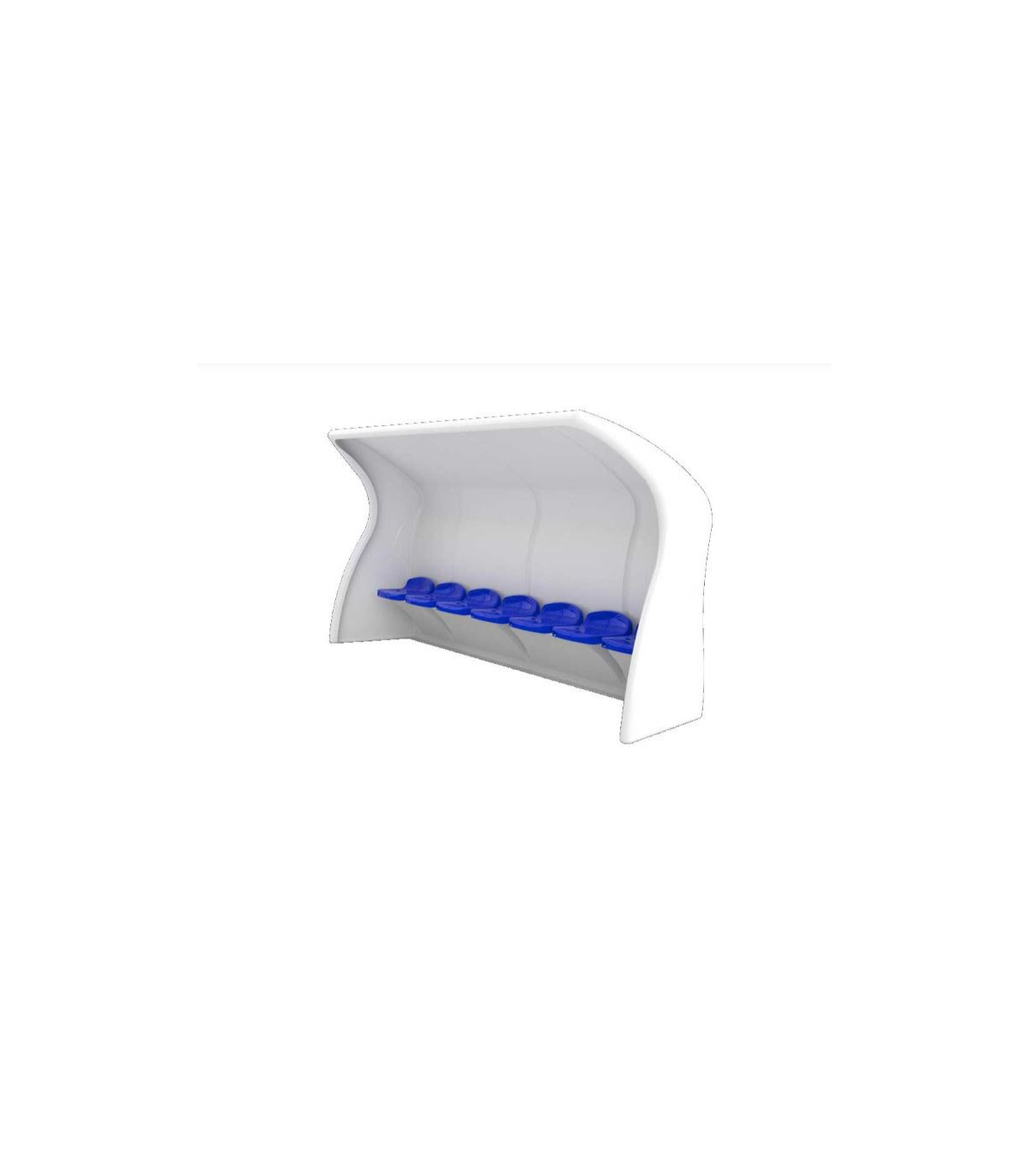 ABRI DE TOUCHE MONOBLOC COMPOSITE 7 PLACES HAUTEUR 1,6 M