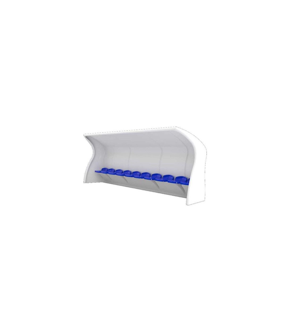 ABRI DE TOUCHE MONOBLOC COMPOSITE 10 PLACES HAUTEUR 1,6 M
