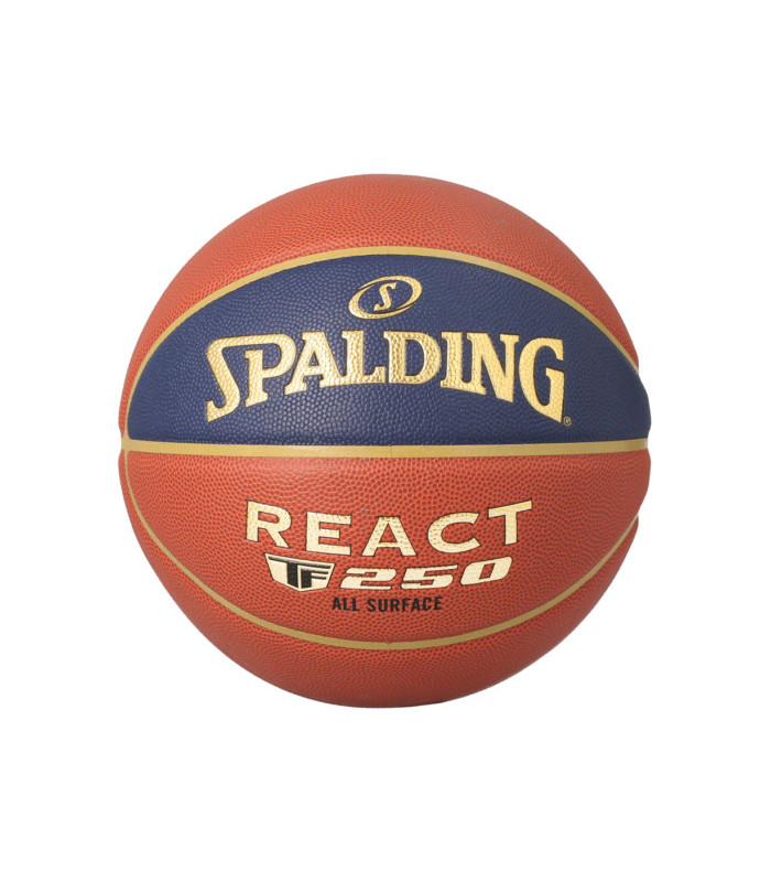 BALLON DE BASKET SPALDING TF 250 ORANGE BLEU
