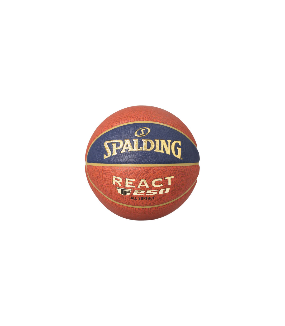 BALLON DE BASKET SPALDING TF 250 ORANGE BLEU