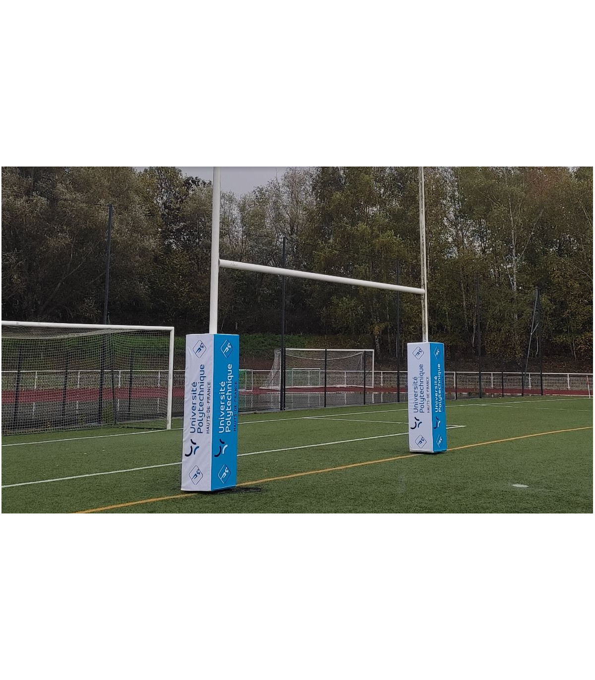 LOT DE 4 PROTECTIONS POTEAUX RUGBY UNIVERSITE VALENCIENNES