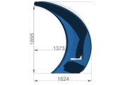 DIMENSIONS BANC DE TOUCHE  COMPOSITE  HAUTEUR 2 M