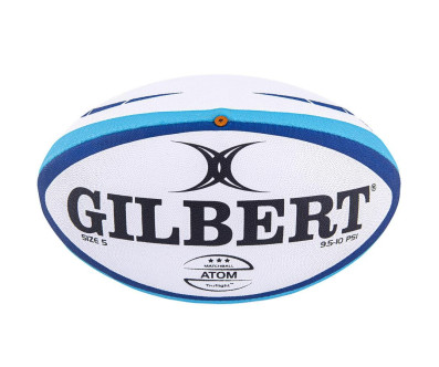 BALLON DE RUGBY GILBERT ATOM T5 BLEU