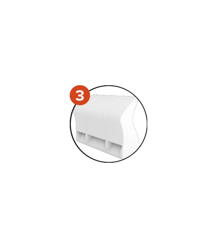 DOS ABRI DE TOUCHE MONOBLOC COMPOSITE HAUTEUR 1,6 M
