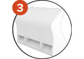 DOS ABRI DE TOUCHE MONOBLOC COMPOSITE HAUTEUR 1,6 M