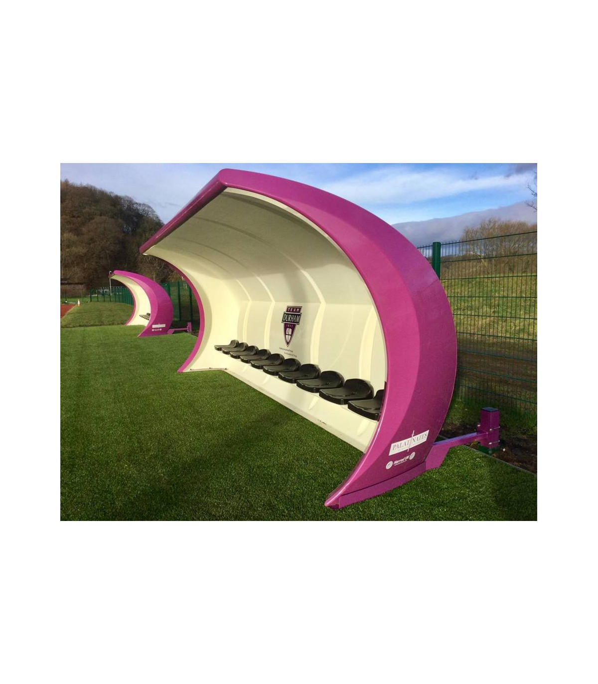 ABRI DE TOUCHE MONOBLOC COMPOSITE COULEUR ROSE HAUTEUR 2 M