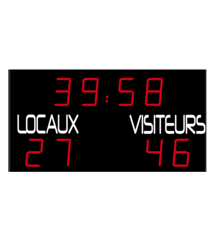 PANNEAU D'AFFICHAGE EXTERIEUR FOOT RUGBY