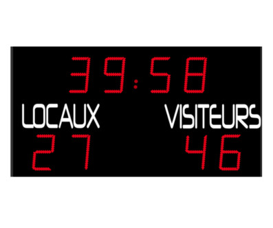 PANNEAU D'AFFICHAGE EXTERIEUR FOOT RUGBY