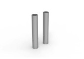 LOT DE 4 FOURREAUX POUR BUTS FOOTBALL RABATTABLES Ø 60 MM