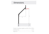 DIMENSIONS BUT DE BASKET EXTERIEUR TUBE ROND DEPORT 1.2 M