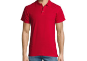 POLO COTON HOMME ROUGE
