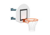 PANIER DE BASKET MURAL INTERIEUR HAUTEUR FIXE 2 BRAS DEMI LUNE