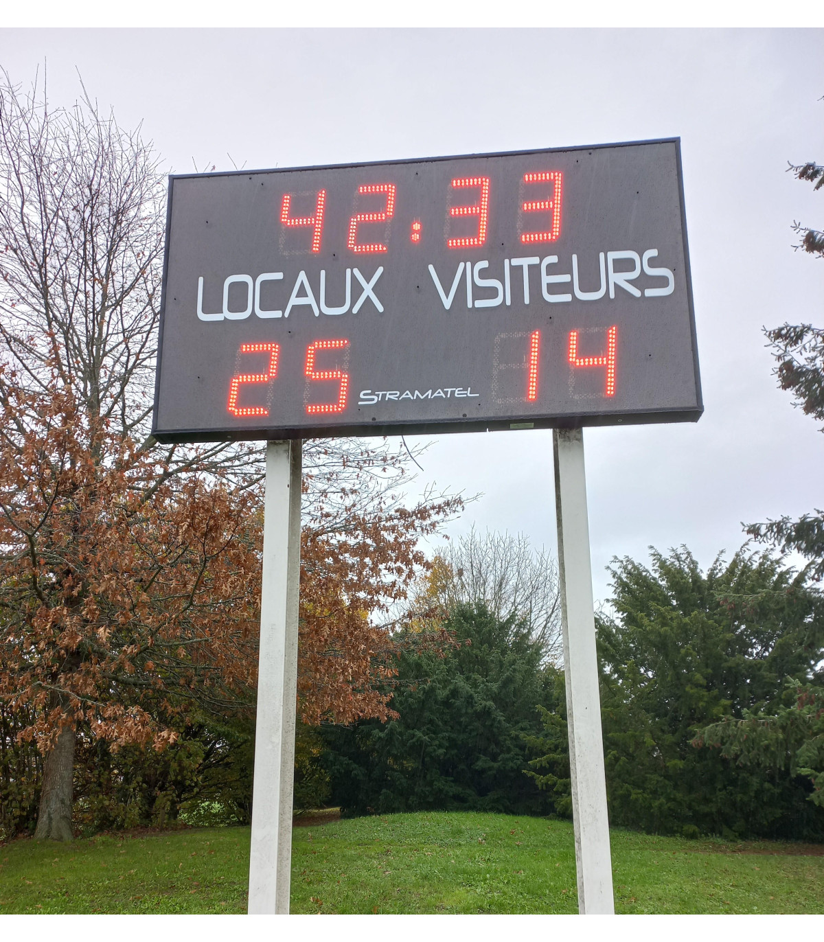 TABLEAU DE SCORE FOOT RUGBY SUR POTEAUX
