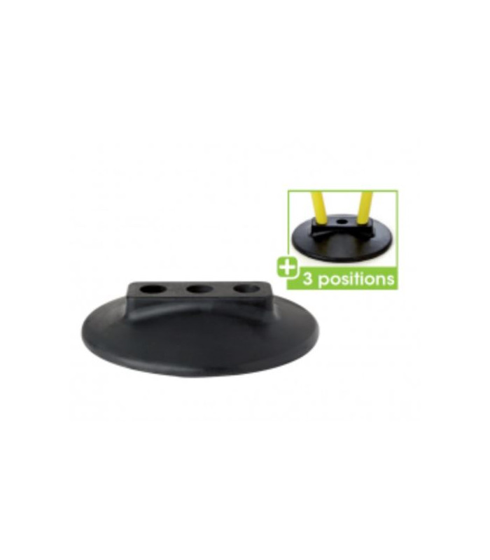 SOCLE LESTE CAOUTCHOUC JALON 3 TROUS