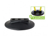 SOCLE LESTE CAOUTCHOUC JALON 3 TROUS