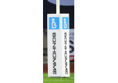 PROTECTION POTEAU RUGBY PERSONNALISEE BONHOMME