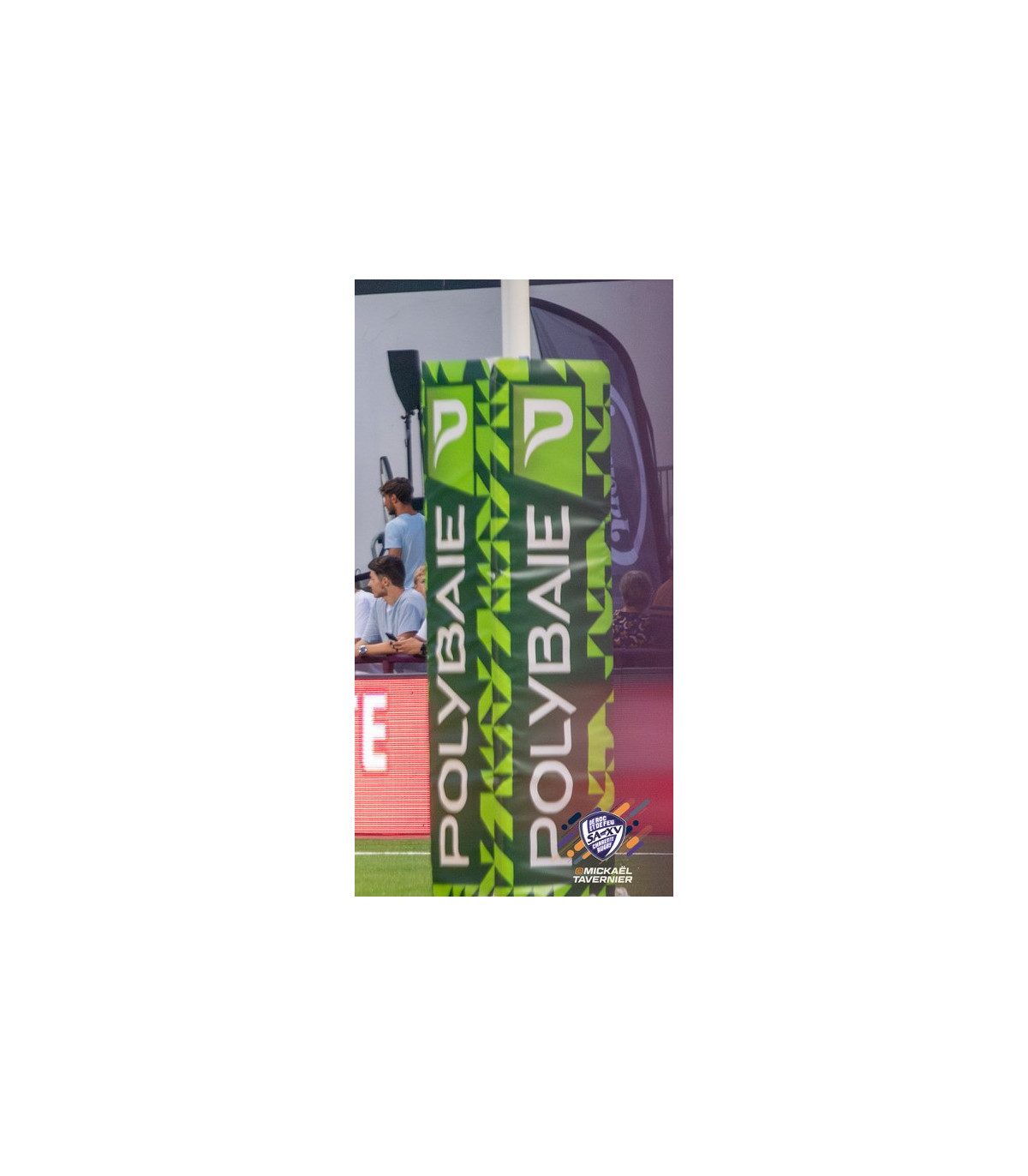 LOT DE 4 ENVELOPPES INTERCHANGEABLES POUR POTEAUX RUGBY PERSONNALISÉES ANGOULEME