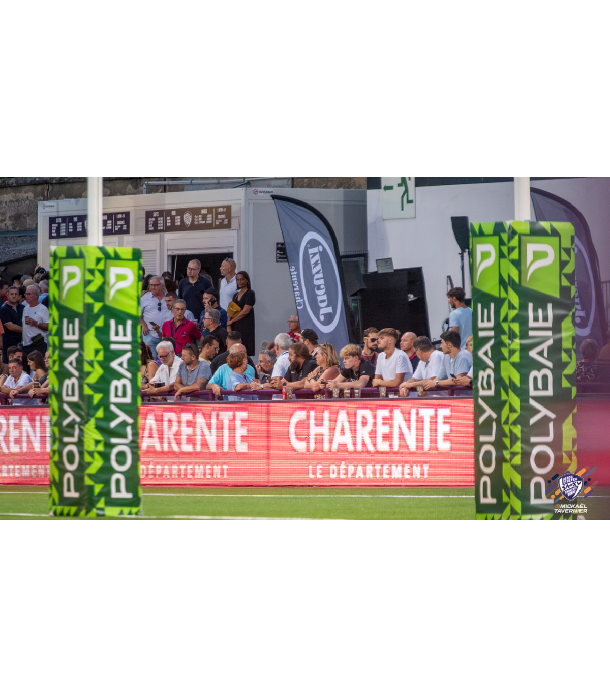 LOT DE 4 ENVELOPPES INTERCHANGEABLES POUR POTEAUX RUGBY PERSONNALISÉES ANGOULEME 2