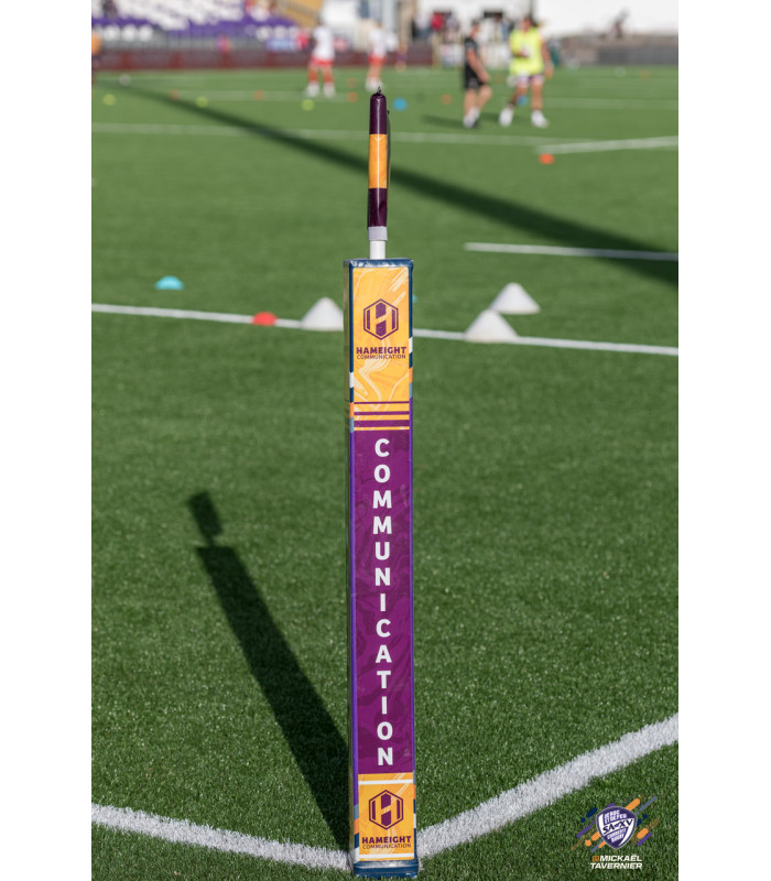 LOT DE 14 PROTECTIONS POTEAUX DE TOUCHE RUGBY PERSONNALISÉES
