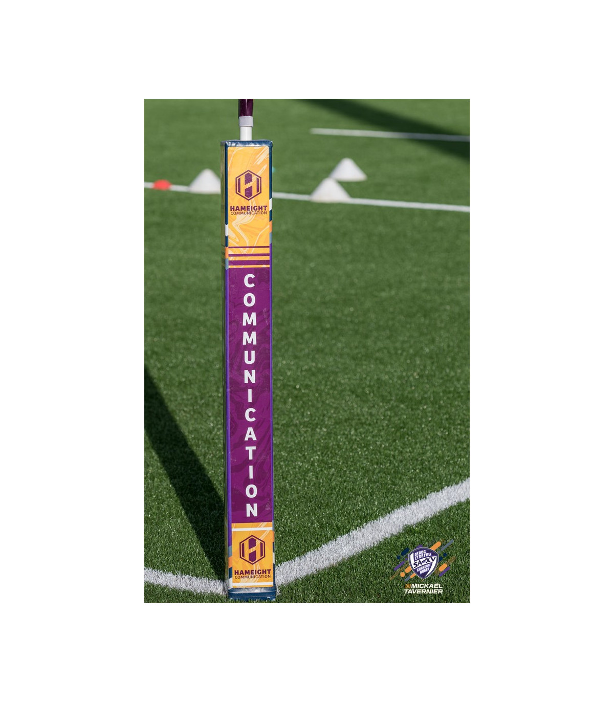 LOT DE 14 PROTECTIONS POTEAUX DE TOUCHE RUGBY PERSONNALISÉES ANGOULEME 3