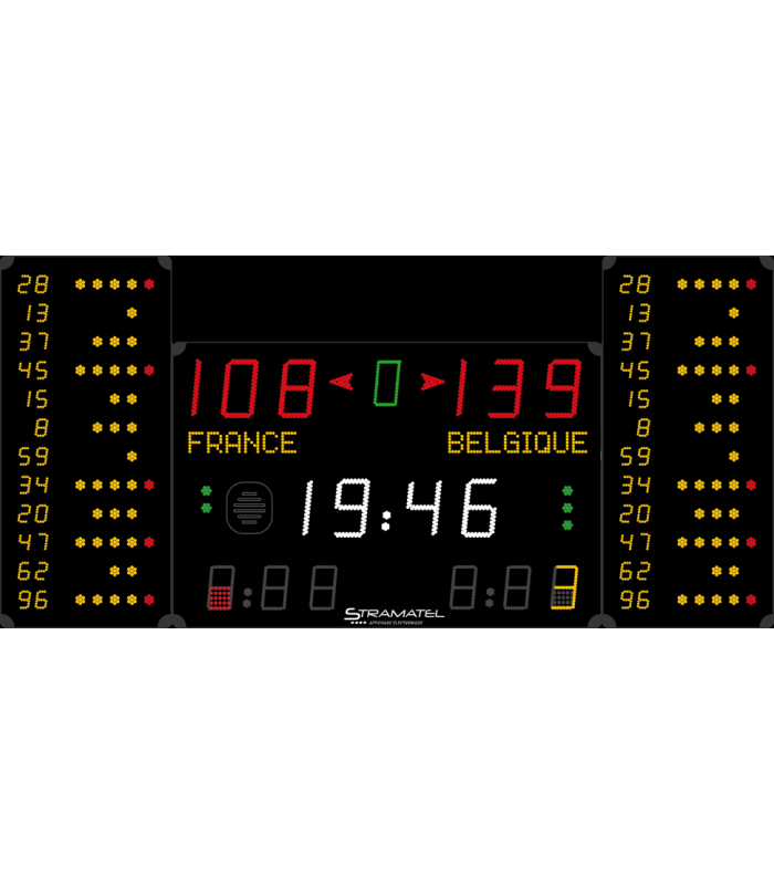 TABLEAU DE SCORE BASKET & MULTISPORT PRO STRAMATEL