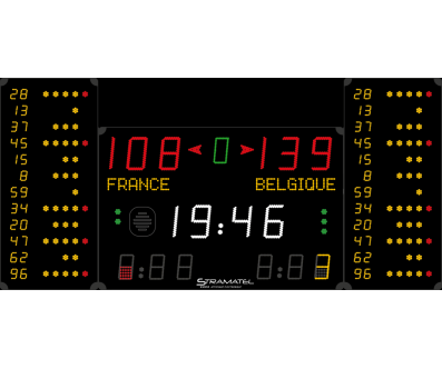 TABLEAU DE SCORE BASKET & MULTISPORT PRO STRAMATEL