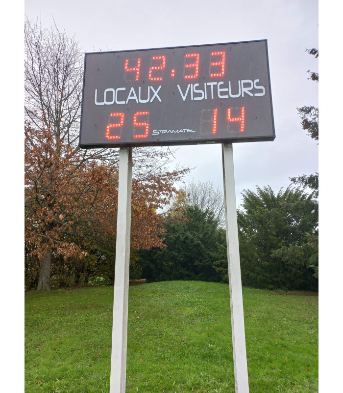 KIT DE FIXATION AFFICHEUR SCORE FOOT RUGBY