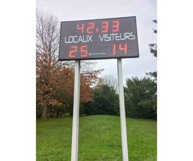 KIT DE FIXATION AFFICHEUR SCORE FOOT RUGBY