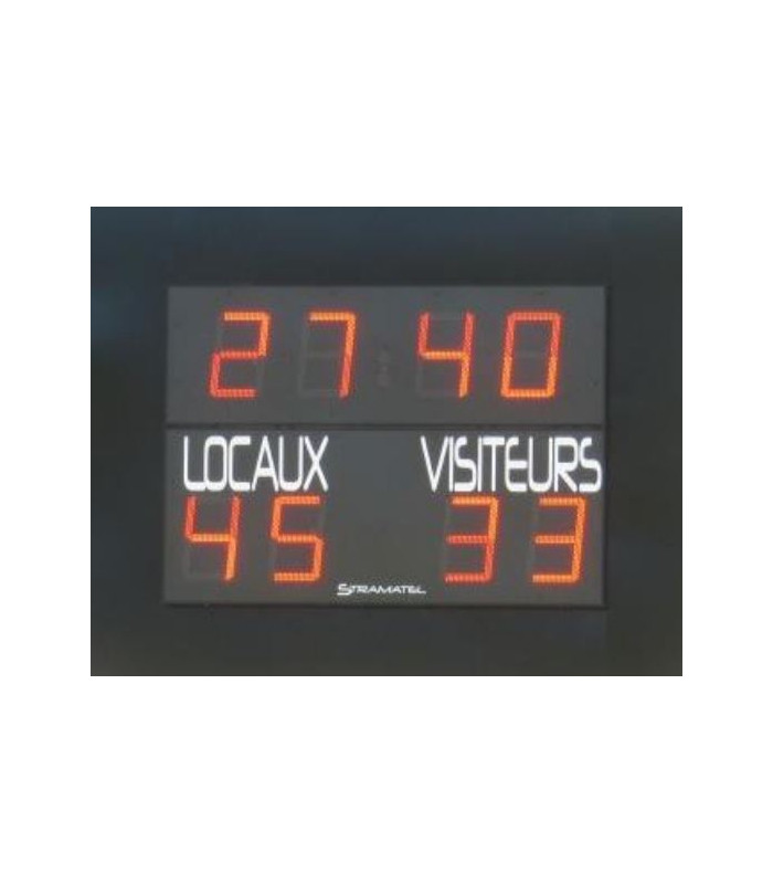 OPTION CONTOUR PUBLICITAIRE AFFICHEUR SCORE FOOT RUGBY